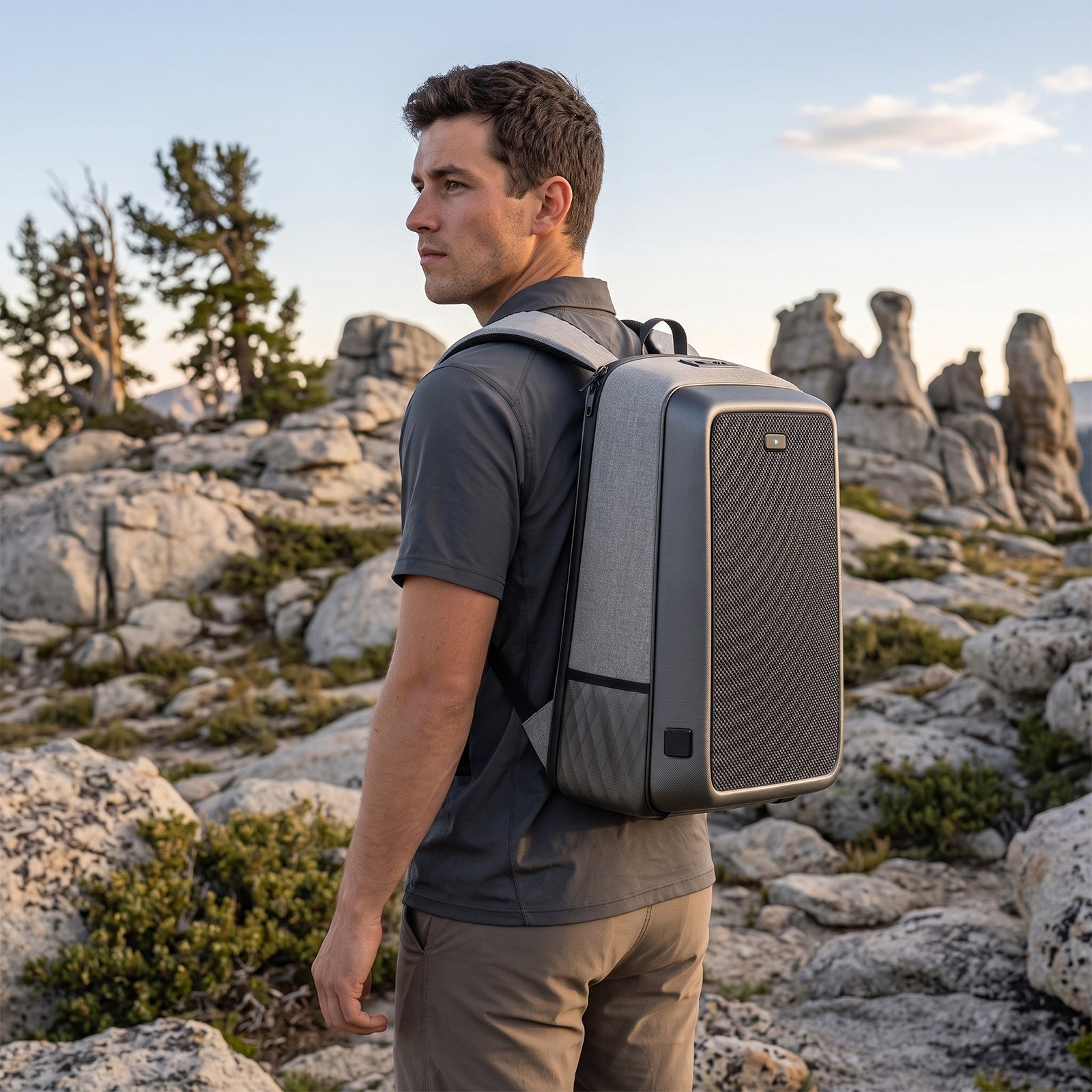 13W solar backpack used for everyday carry