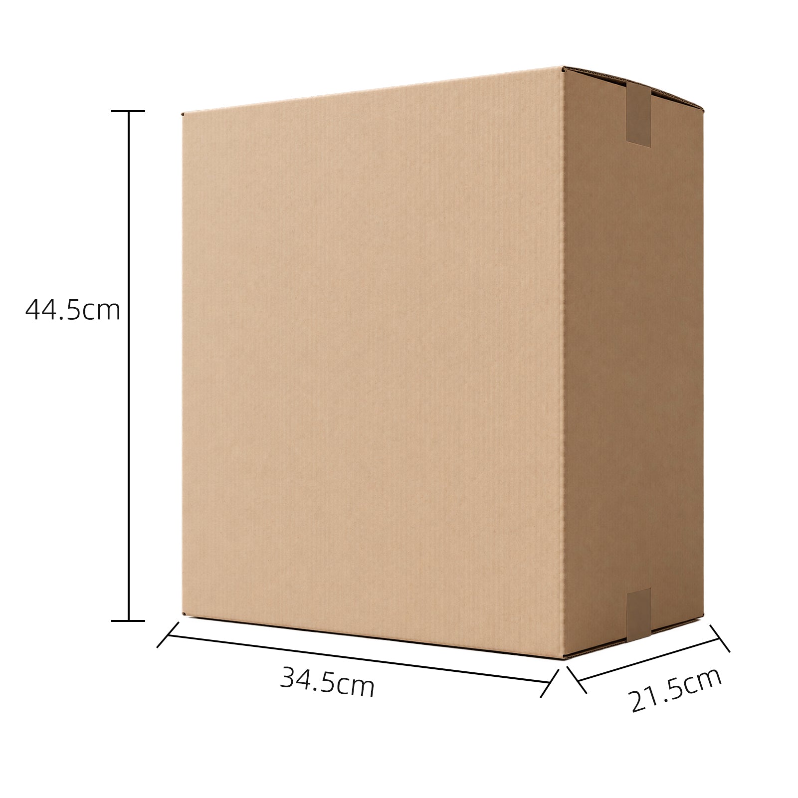 13W solar backpack packaging box dimensions: 44.5 by 34.5 by 21.5 centimeters