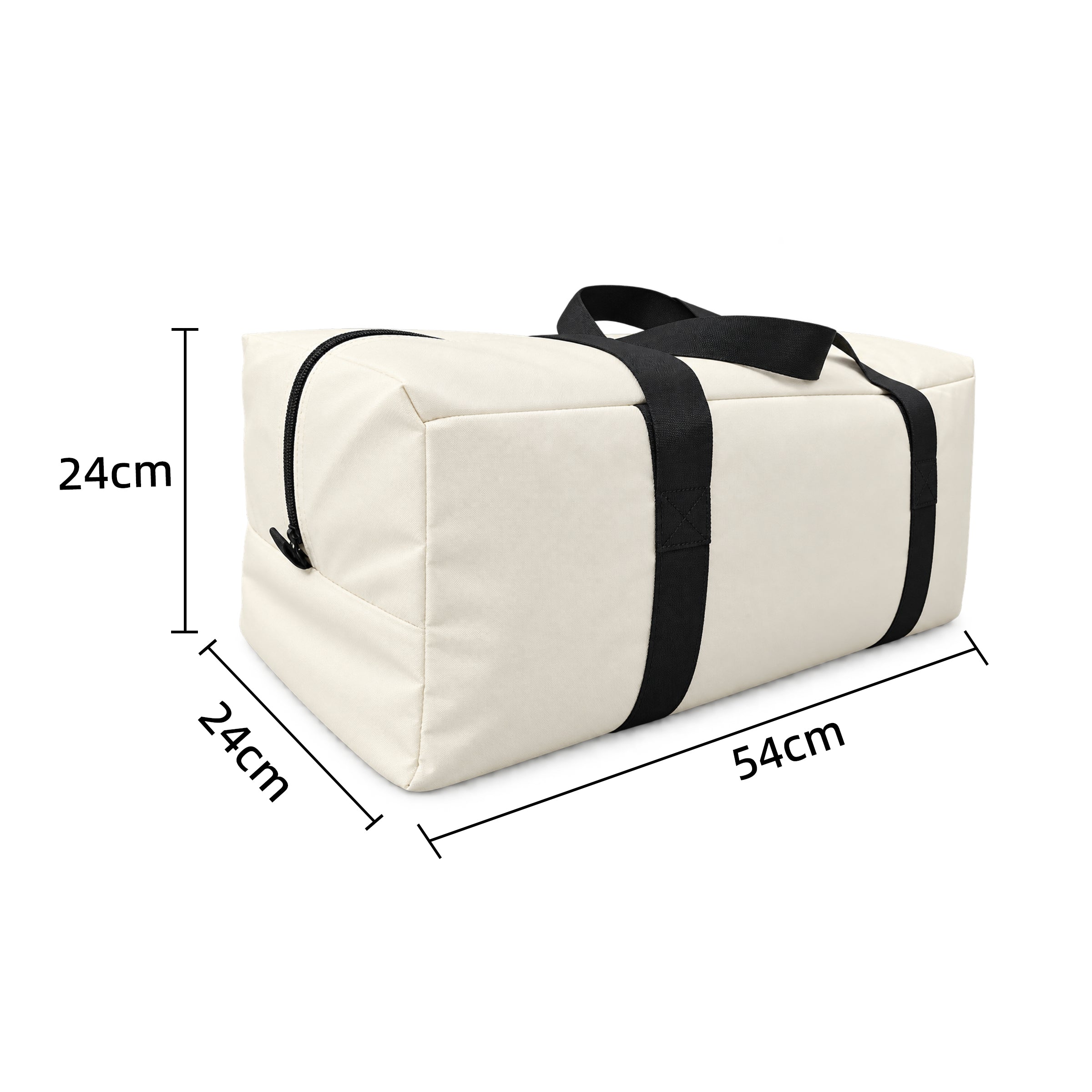 Packed LINKSOLAR inflatable tent carry bag measuring approximately 54 by 24 by 24 centimetres