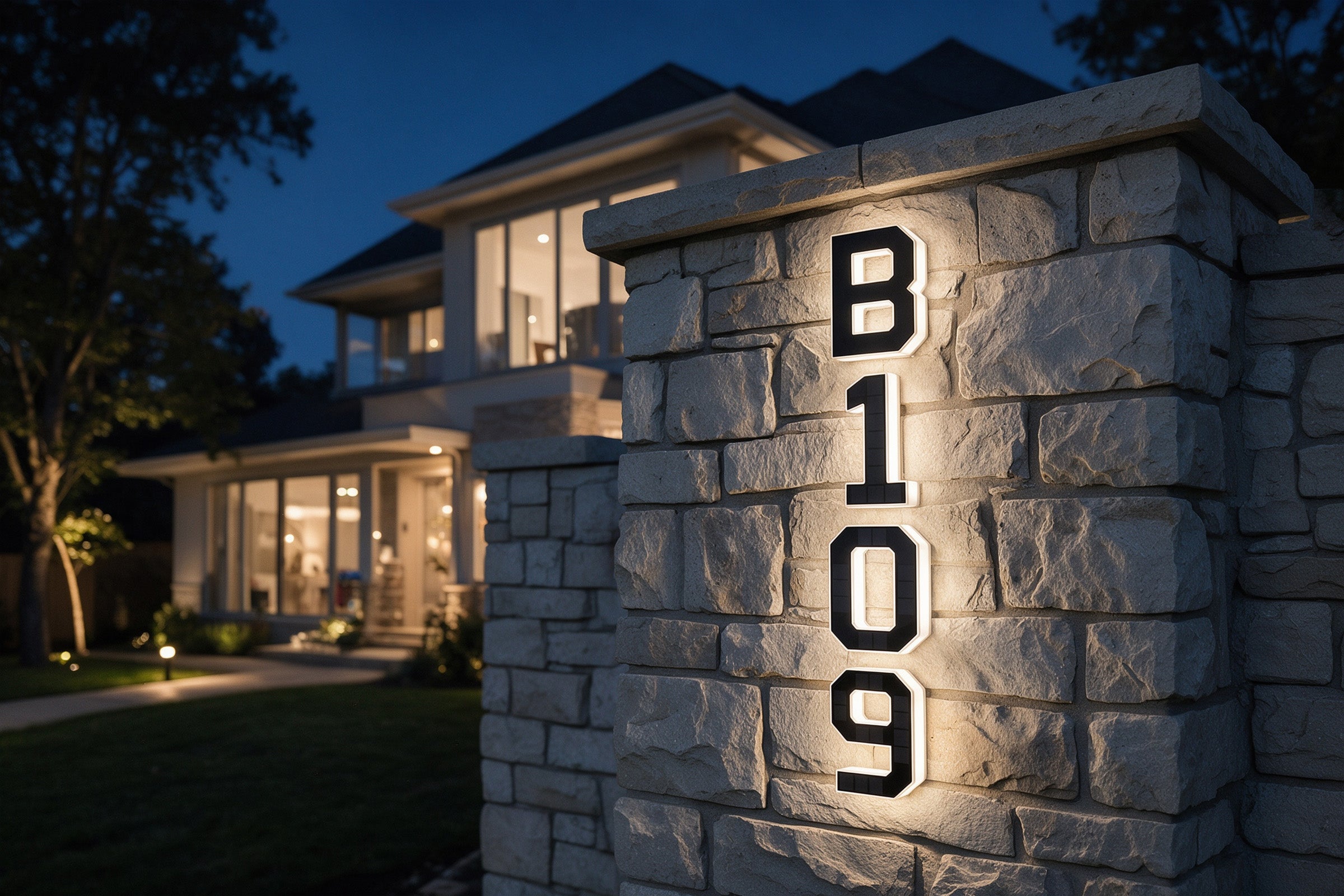 Luma Solar House Number Lights