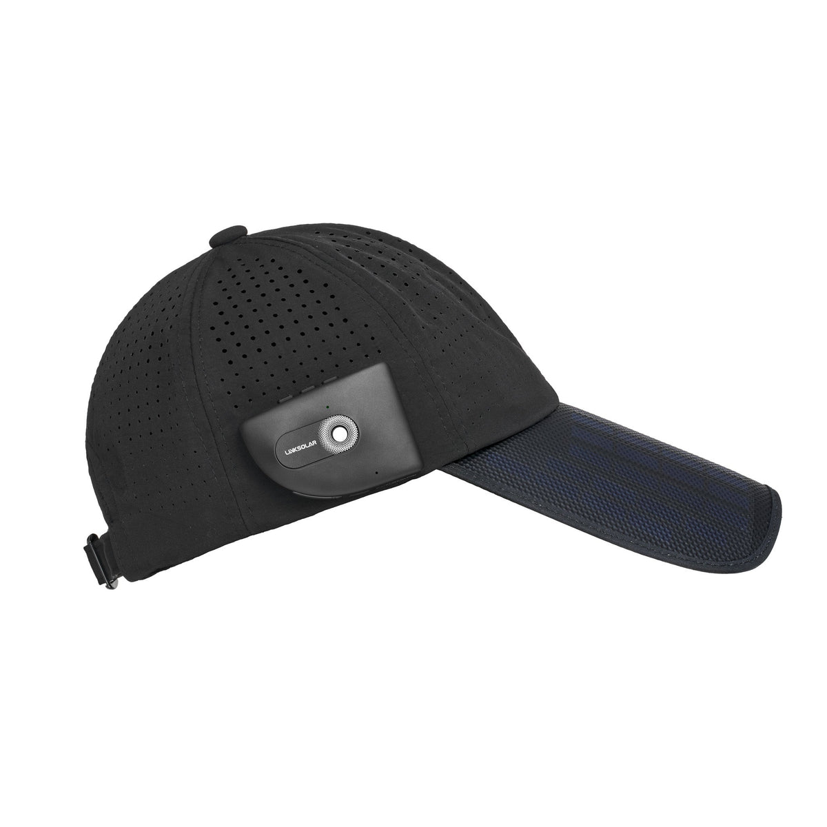 LINKSOLAR full-crown Solar Open-Ear Audio Cap used outdoors