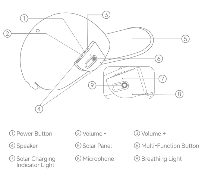 Button and component locations from this model’s manual.