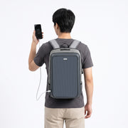 LINKSOLAR 13W solar backpack Backpack shown from behind on a model thumbnail