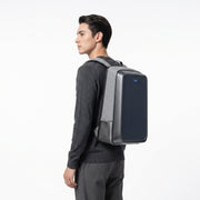 LINKSOLAR 13W solar backpack Backpack shown from the side on a model thumbnail