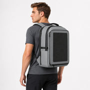 LINKSOLAR 30W solar backpack Backpack worn from the side thumbnail