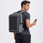 LINKSOLAR 30W solar backpack Backpack worn while holding a phone thumbnail