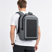 LINKSOLAR 30W solar backpack Backpack worn from behind thumbnail
